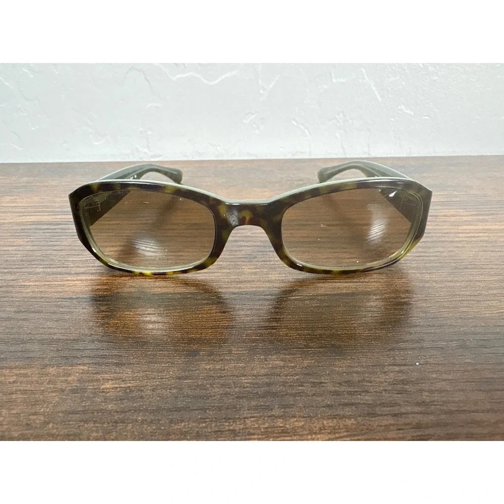 Kate Spade Paola/S Olive Green Tortoise Rectangular Sunglasses Made in Italy